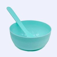 Чашка для изготовления слайма с лопаткой Slime (голубая)