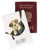 Обложка д/паспорта Миленд "Собака в сумке" ОП-6246 ПВХ
