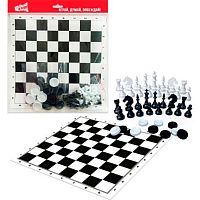 Игра настольная РС "Шашки+шахматы. Бум Цена" 07154