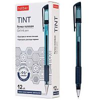 Ручка гелевая ХАТ "Tint" 083464 тёмно-синяя,0,5мм,резин.грипп,к/к